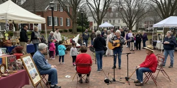 Community arts festival preserving American heritage with diverse participants