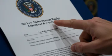 White House document outlining 2025 law enforcement budget policy changes