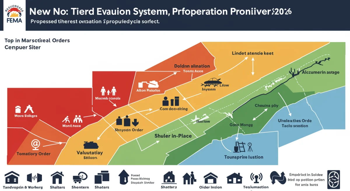 FEMA's new tiered evacuation system infographic