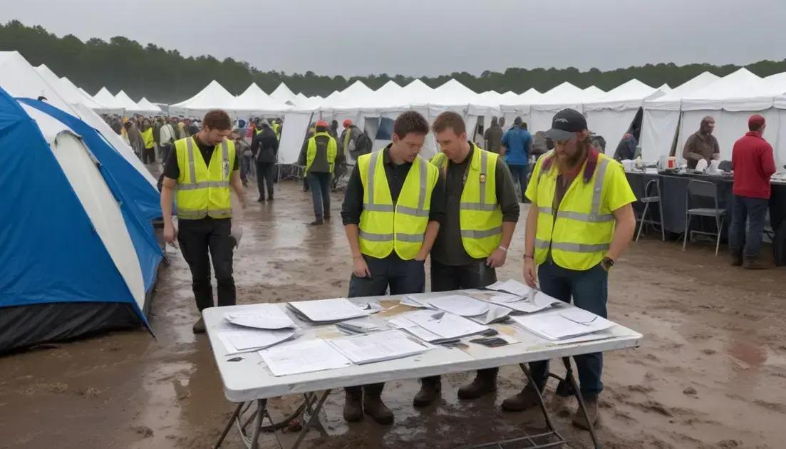 Assessing financial and logistical damage to events Assessing financial and logistical damage to events